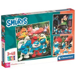 Puzzle Los Pitufos 3x48pzs