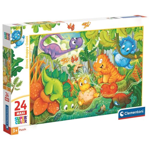 Puzzle maxi Dinos Happy Oasis 24pzs