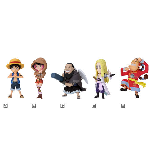 Figura world collectable Sabaody Island the Worst Generation One Piece 8cm surtido