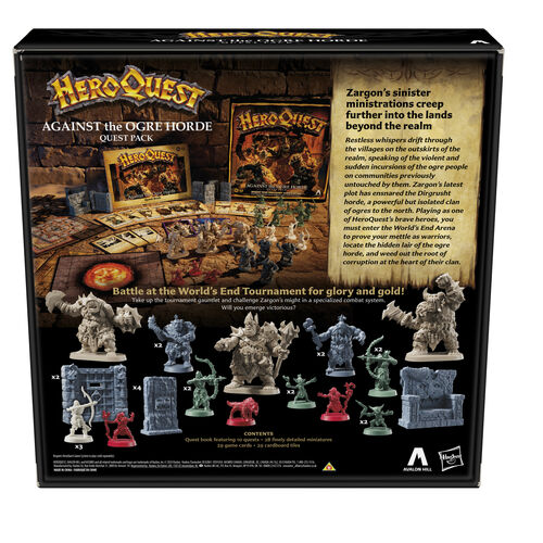 Expansion Juego de mesa Contra la Horda de Ogros Heroquest ingles
