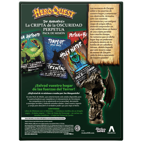Expansion Juego de mesa La Cripta de la Oscuridad Pertetua HeroQuest español