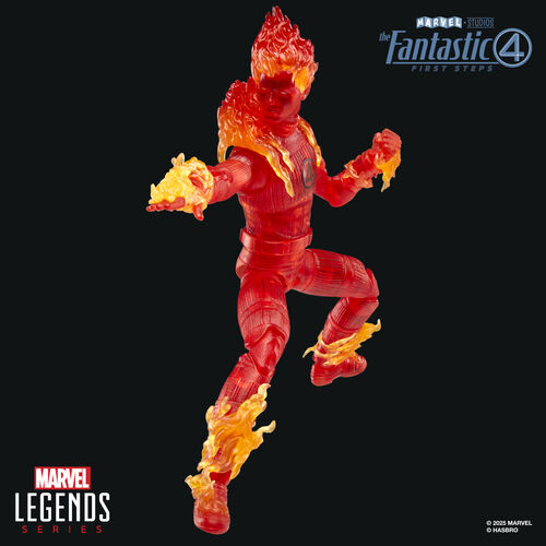 Figura Antorcha Humana Los 4 Fantasticos Marvel 15cm