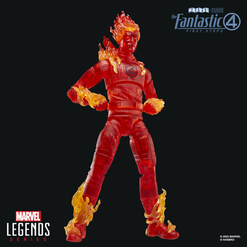 Figura Antorcha Humana Los 4 Fantasticos Marvel 15cm