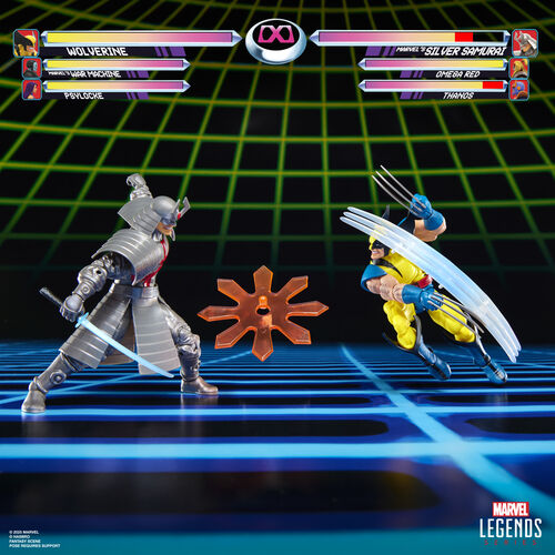 Blister 2 figuras Wolverine & Silver Samurai Gameverse Marvel Legends 15cm