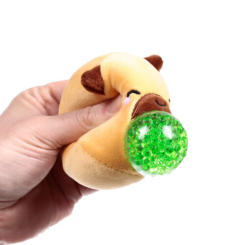Peluche Estrujable Capibara Queasy Squeezies surtido