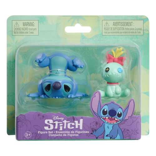 Blister 2 figuras Stitch Disney 7,5cm surtido