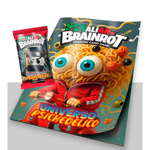 Album + Sobre de 7 cartas coleccionables Universo Psichedelico Skifidol Italian Brainrot Italiano