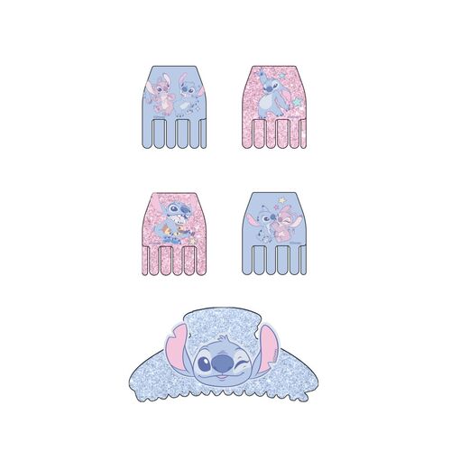 Disney Stitch Set 5 hair clips
