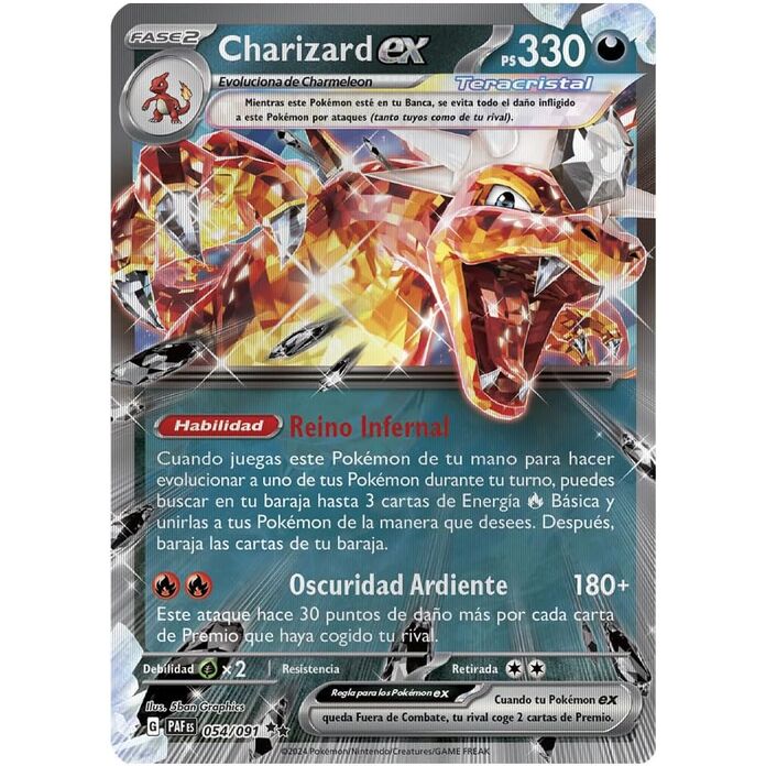 Spanish Pokemon Charizard Blister set of collectible cards