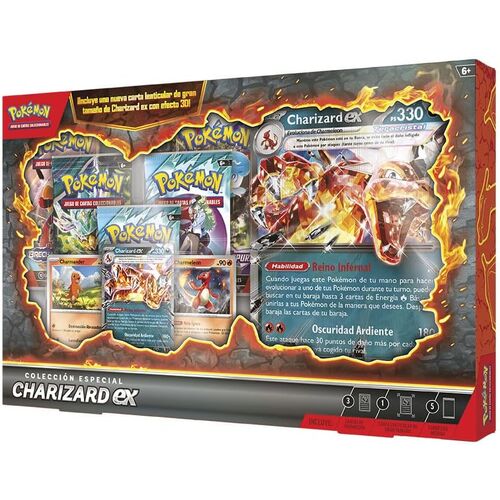 Spanish Pokemon Charizard Blister set of collectible cards