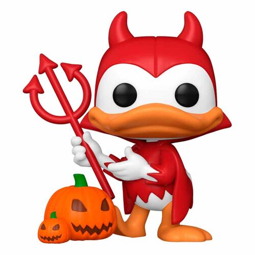 POP figure Disney Mickey and Friends Devil Donald with Pumpkin 5 + 1 Chase Exclusive