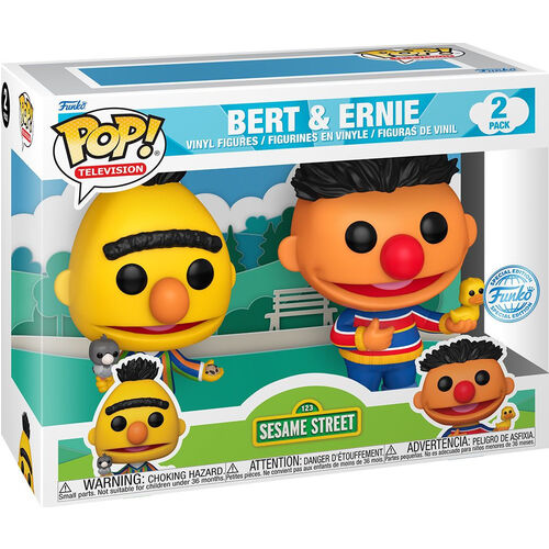 Blister 2 figuras POP Barrio Sesamo Epi y Blas Exclusive