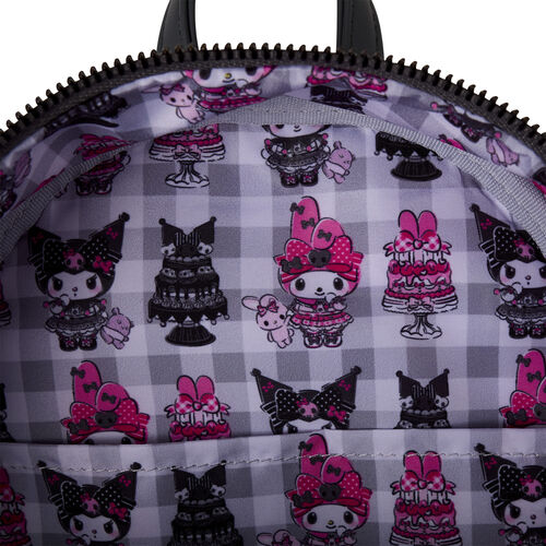Mochila My Melody and Kuromi Sanrio Loungefly 26cm