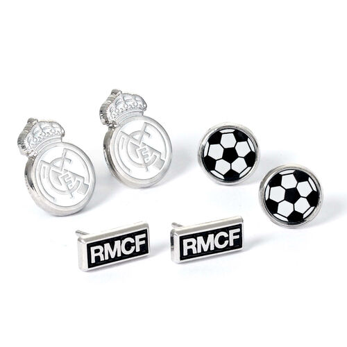Set 3 Pares de pendientes Real Madrid