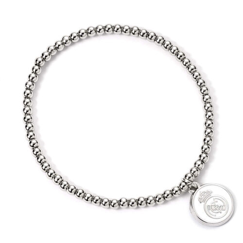 Pulsera Real Madrid plateada