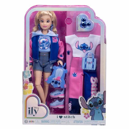 Muñeca Fashion Doll Universitaria Stitch Disney ily 4Ever 25cm