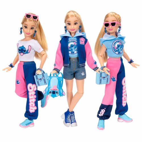 Muñeca Fashion Doll Universitaria Stitch Disney ily 4Ever 25cm