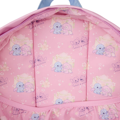 Loungefly Disney Stitch - Stitch & Angel nylon backpack 43cm