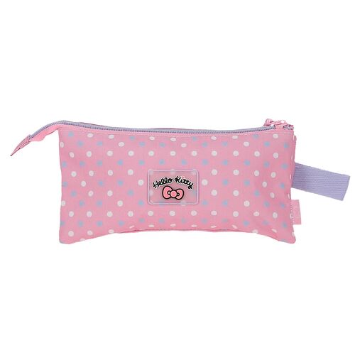 Hello Kitty Hearts & Dots triple pencil case
