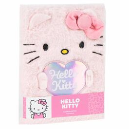 Hello Kitty plush notebook