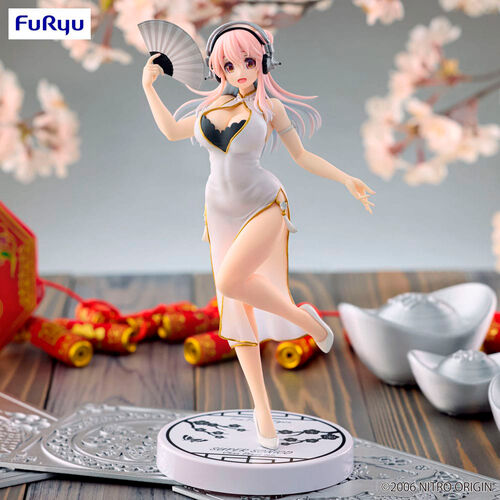 Super Sonico Trio-Try-iT White China Dress Ver. figure 21cm