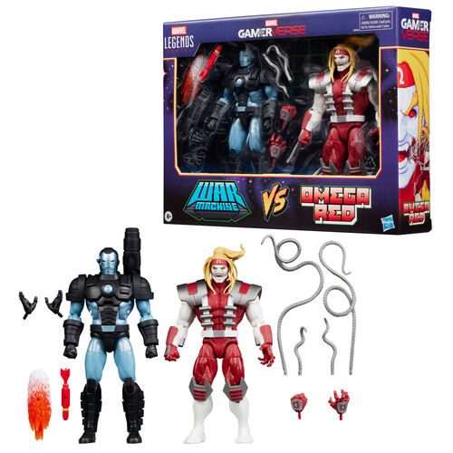 Blister 2 figuras Marvel's War Machine vs Marvel's Omega Red Gamerverse Marvel Legends Series 15cm