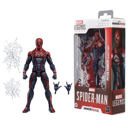 Figura Velocity Suit Peter Parker Spider-Man Gamerverse Marvel Legends Series 15cm