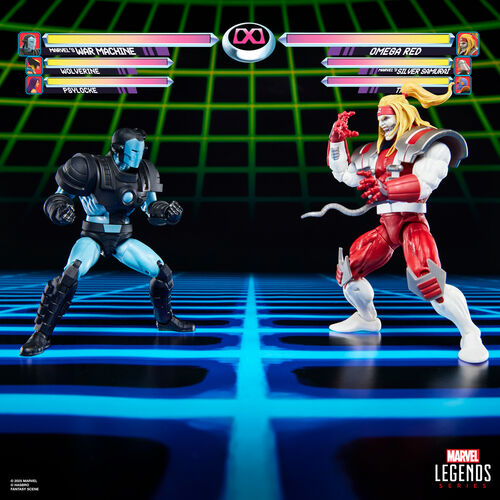 Blister 2 figuras Marvel's War Machine vs Marvel's Omega Red Gamerverse Marvel Legends Series 15cm