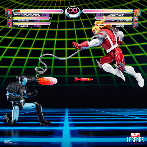 Blister 2 figuras Marvel's War Machine vs Marvel's Omega Red Gamerverse Marvel Legends Series 15cm