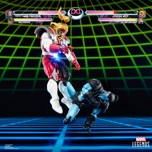 Blister 2 figuras Marvel's War Machine vs Marvel's Omega Red Gamerverse Marvel Legends Series 15cm