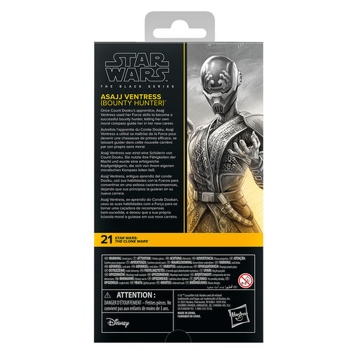 Star Wars: Attack of the Clones Asajj Ventress Bounty Hunter figure 15cm