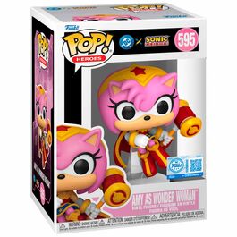 POP figure Sonic The Hedgehog DC Comics Amy As Wonder Woman Exclusive
