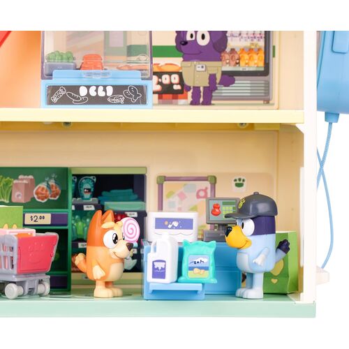 Bluey supermarket playset + figures