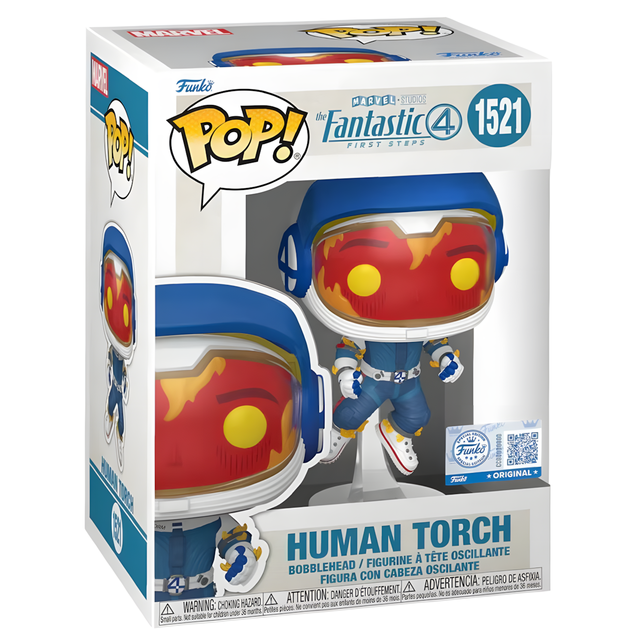 Figura POP Marvel Los 4 Fantasticos Antorcha Humana
