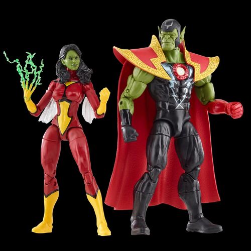 Figuras Skrull Queen & Super Skrull Beyond Earth Mightiest Los Vengadores Avengers Marvel 15cm