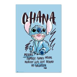 Disney Stitch Ohana poster