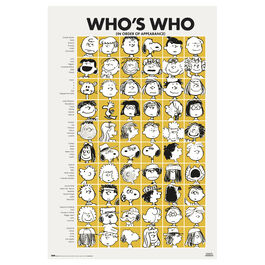 Peanuts Who s Who poster