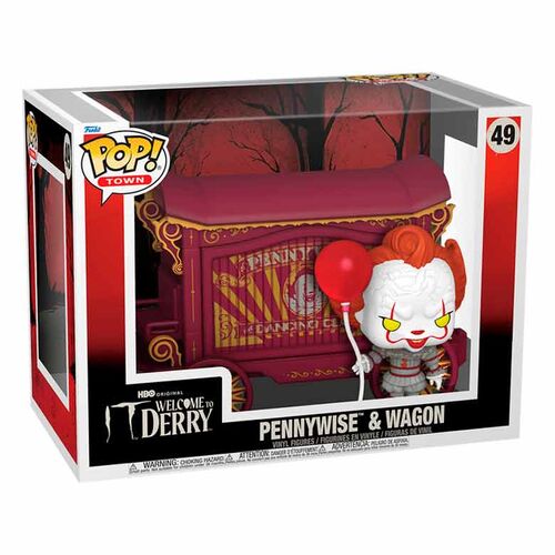 POP figure Town IT Welcome To Derry Pennywise & Wagon