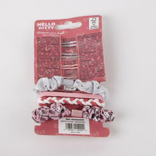 Blister accesorios pelo Hello Kitty
