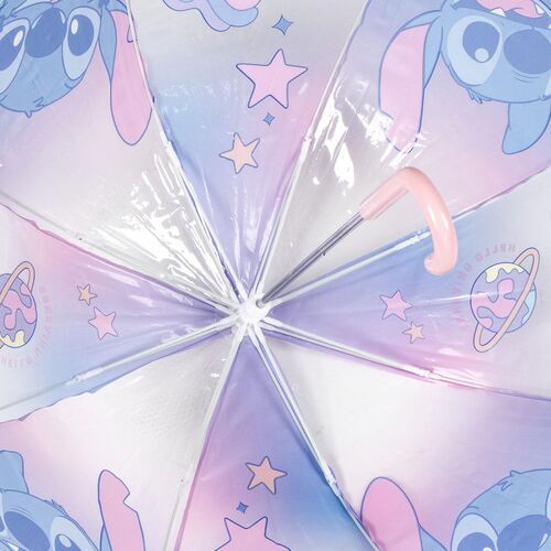 Paraguas manual burbuja Stitch Disney