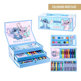 Disney Stitch colouring stationery case