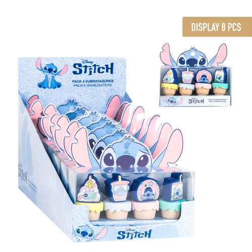 Set 4 subrayadores Stitch Disney