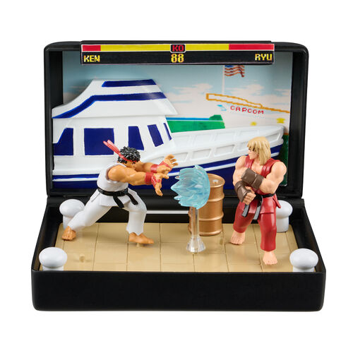 Diorama Mega Drive Street Figther Console Heroes