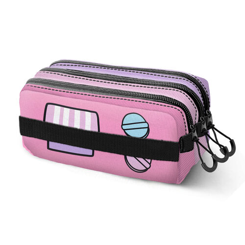 Hello Kitty Gashapon triple pencil case