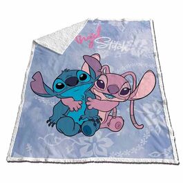 Disney Stitch & Angel Coral sherpa blanket 130x170cm