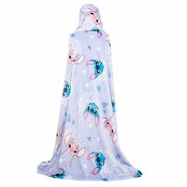 Disney Stitch Coral hooded blanket 120x150cm