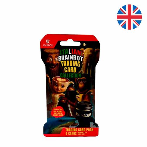 Sobre cartas coleccionables Brainrot ingles surtido