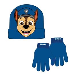 Paw Patrol Chase hat and gloves set