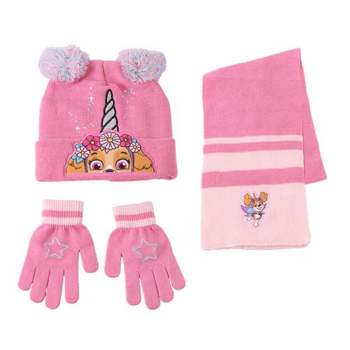 Paw Patrol Skye winter set snood hat gloves