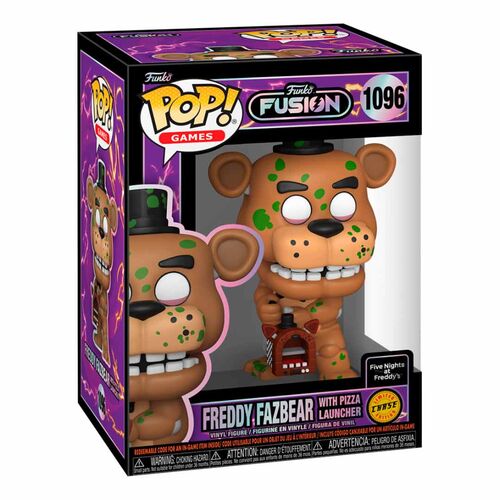Figura POP Funko Fusion Five Nights at Freddys Freddy Fazbear with Pizza Launcher 5 + 1 Chase